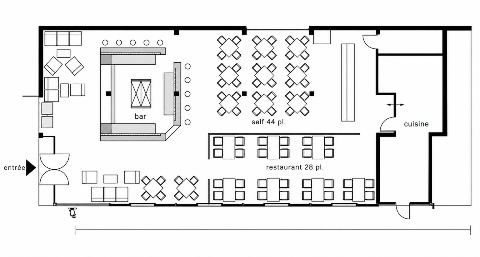 café 1912 Bangkok Plan du restaurant